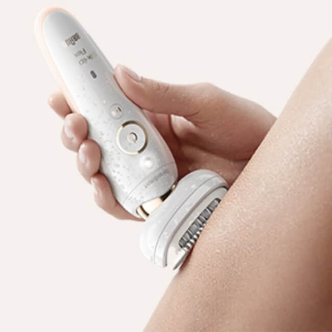 Braun ​Silk-épil 9 Flex 9-300 Beauty Set - Epilator for Women with Flexible  Head for Easier Hair Removal, White-Gold